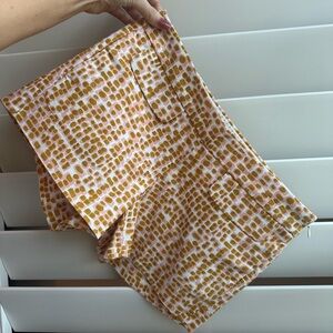 J. Crew Pink and Gold Patterned Women Shorts